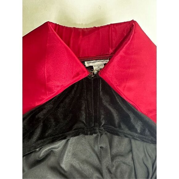 Halloween costumes Adult Red Vampire Cloak Costume Veluor One Size Satin Collar - Picture 16 of 16